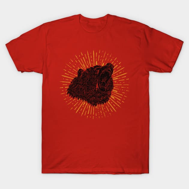 bear attack T-Shirt by MatthewTaylorWilson